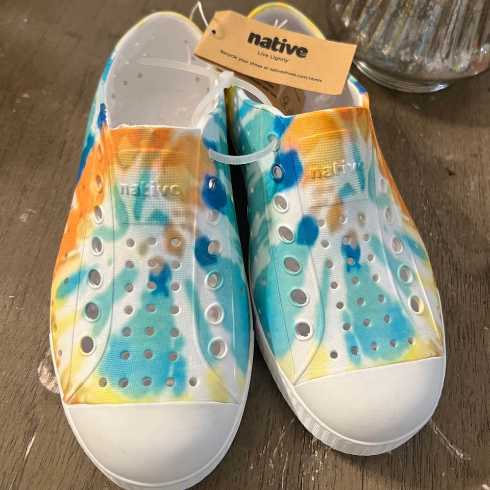 Native Shoes Jefferson Print Clog | Toddler Boys Girls | Size 12C | Tie-Dye